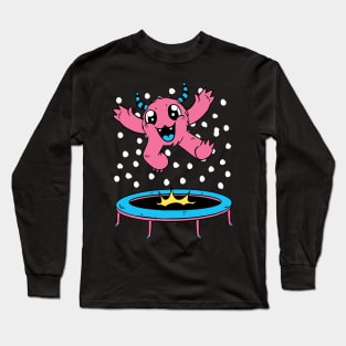 Trampoline Kids - Trampoline Indoor Kids With Monster Long Sleeve T-Shirt